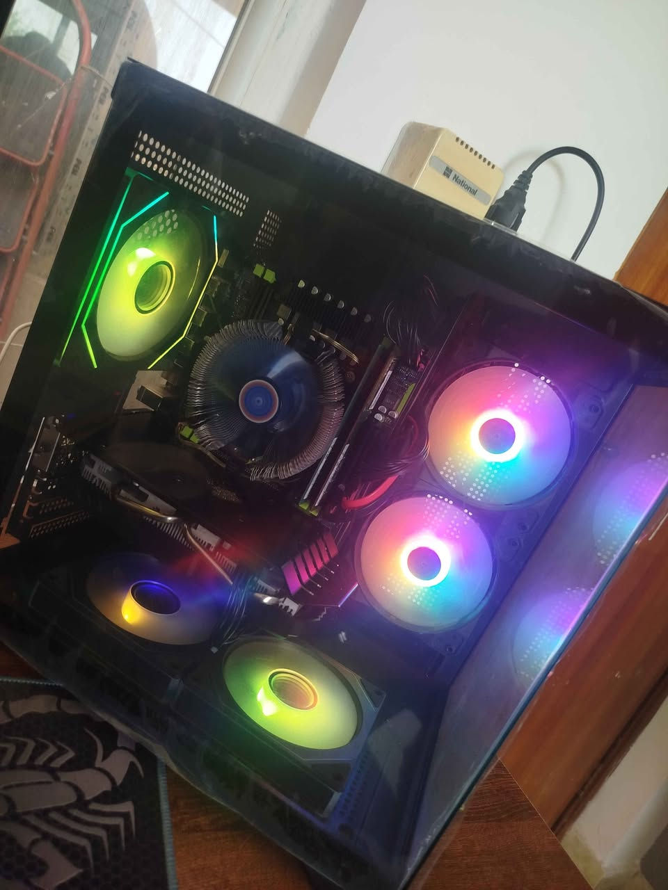 Motherboard x99  
INTEL XEON E5 2630V4                                           
RAM DDR4 16 GB  Speed Samsung 
POWER SUPPLY 550 WATTS  New
 GRAPHICS CARD  RX580 8GB                          ssd 120 gb new  hhd  1T  
CASE  rgb PC 5 FUN New
COOLER Stock
نرخ 465 هزار أربيل, العراق


**إذا كنت صاحب هذا الإعلان وتريد حذفه لأي سبب، رجاءا أرسل رسالة إلى الدعم الفني**