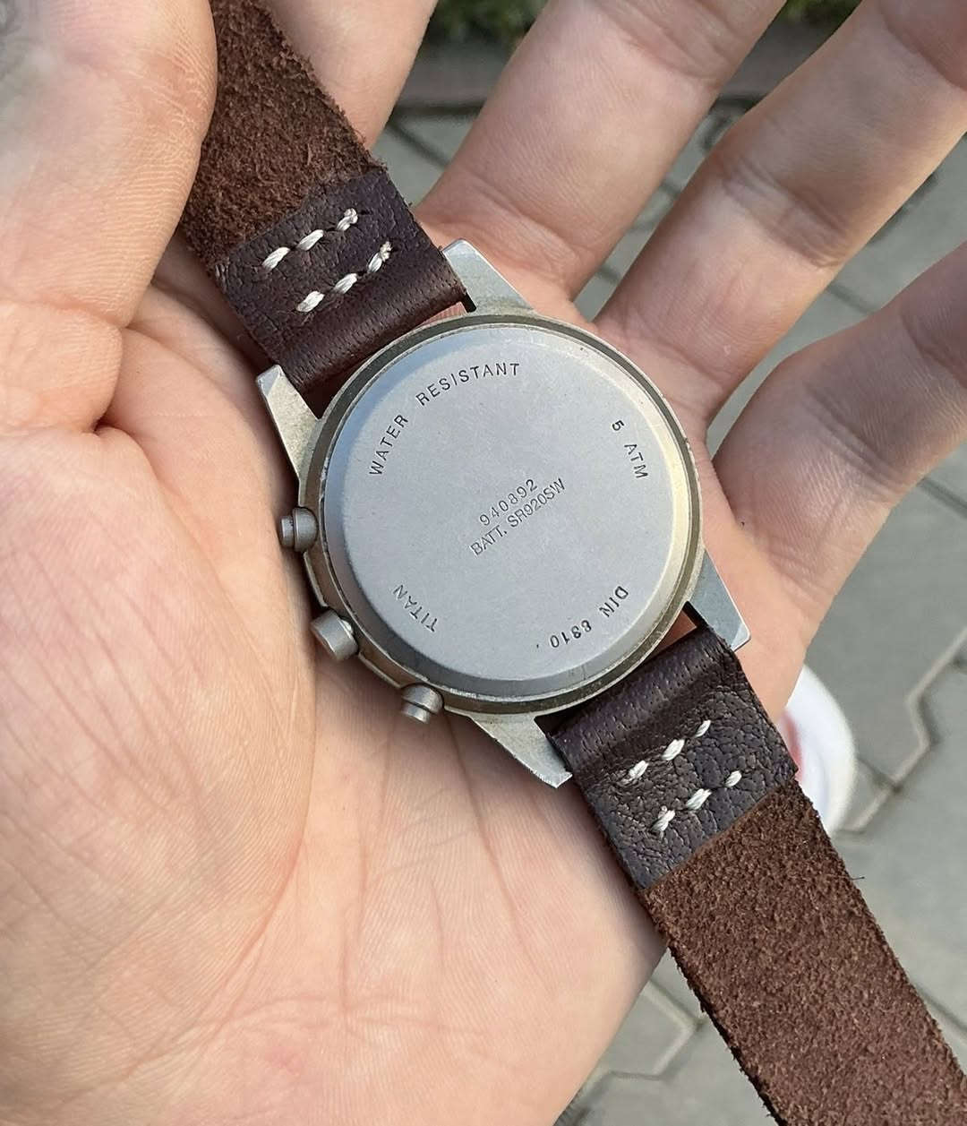 السلام عليكم ساعة تيتانيوم ياباني اصلي قديم
كرونوغراف ستوب واتش
نظافة جدا ممتازة
قطر 38
نافذة للتاريخ
مكينة 3 ملفات
لامينوس فسفور
85 الف


**إذا كنت صاحب هذا الإعلان وتريد حذفه لأي سبب، رجاءا أرسل رسالة إلى الدعم الفني**