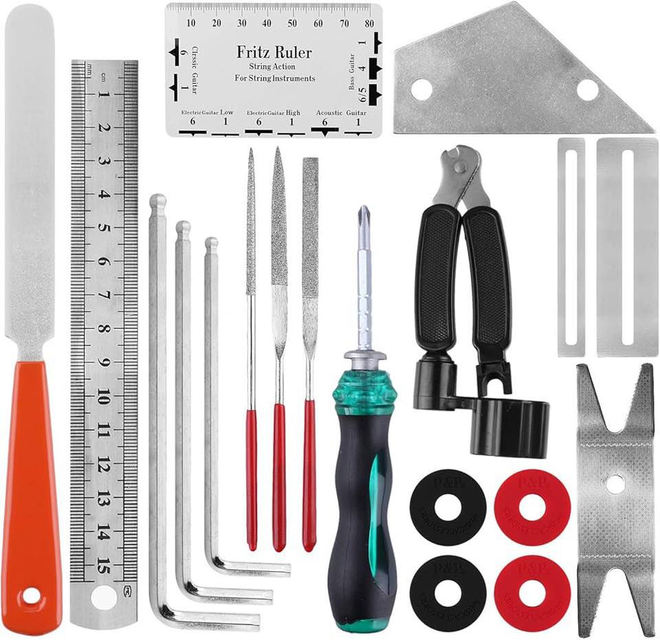 🎸 ✨ هل تعاني من صعوبة ضبط غيتارك أو تغيّر الأوتار؟ الحل وصل عندك!

🛠️ مجموعة أدوات صيانة وإصلاح الغيتار – 20 قطعة متكاملة
كل ما تحتاجه للعناية بغيتارك باحترافية… سواء كنت مبتدئ أو محترف 🎶

🔧 مميزات المجموعة:
✔️ أداة 3 في 1 (قص + لف + سحب دبابيس الأوتار)
✔️ مساطر دقيقة لقياس ارتفاع الأوتار وضبط الأداء
✔️ مبردات احترافية لصيانة الفريت (Fret) بدون ضرر
✔️ مفكات متعددة + مفاتيح ألن لتعديل الرقبة والجسر
✔️ أدوات حماية لسطح الغيتار أثناء العمل
✔️ حقيبة مرتبة وسهلة الحمل 🎒

🎯 شنو تستفاد؟
✔️ تغيير أوتار بسهولة وسرعة
✔️ تحسين جودة الصوت والعزف
✔️ صيانة كاملة بدون الحاجة لفني

💰 السعر: 20 ألف فقط

📞 للطلب والاستفسار:
📱 موبايل & واتساب: ***********

🚚 توصيل متوفر لجميع المحافظات

#غيتار #موسيقى #صيانة_غيتار #معدات_موسيقية #Guitar #GuitarTools #عازفين #أدوات_احترافية #عزف #GuitarCare 🎸 #بصرة  #منصور 
 #نجف #موصل #کركوك #کربلاء #نينوى  #دهوك #متابعين  #اربيل #السليمانية #العراق #بغداد #متابعة #متابعه  #عروض #الجميع #الكل #اكسبلور
