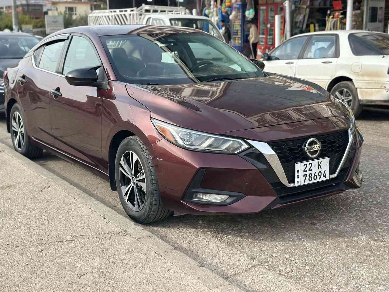 Nissan sentra 2021SV الظرر فقط البولند بدون دواخل صور الظرر مرفق مع صور المنشور كير محرك تحويل غرامات شرط ماشيه 82  السعر 124$ قفل رقم سنويه هزه تايرات تخم جديد مكان عقره ***********
