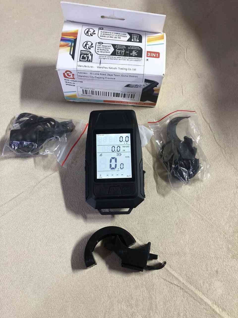 السلام عليكم
جهاز كمبيوتر دراجة (Bike Computer) — يتركب على البايسكل ويعرض معلومات أثناء القيادة 🚴‍♂️

 • 📊 يقيس السرعة (Speed)
 • 📏 يحسب المسافة (Distance)
 • ⏱️ وقت الرحلة
 • 🔦 بيه ضوء أمامي (Headlight)

القطع اللي وياه:
 • قواعد تثبيت للدراجة
 • حساس (ينركب على الدولاب)
 • مغناطيس (حتى يقيس السرعة)
السعر ٢٠


**إذا كنت صاحب هذا الإعلان وتريد حذفه لأي سبب، رجاءا أرسل رسالة إلى الدعم الفني**