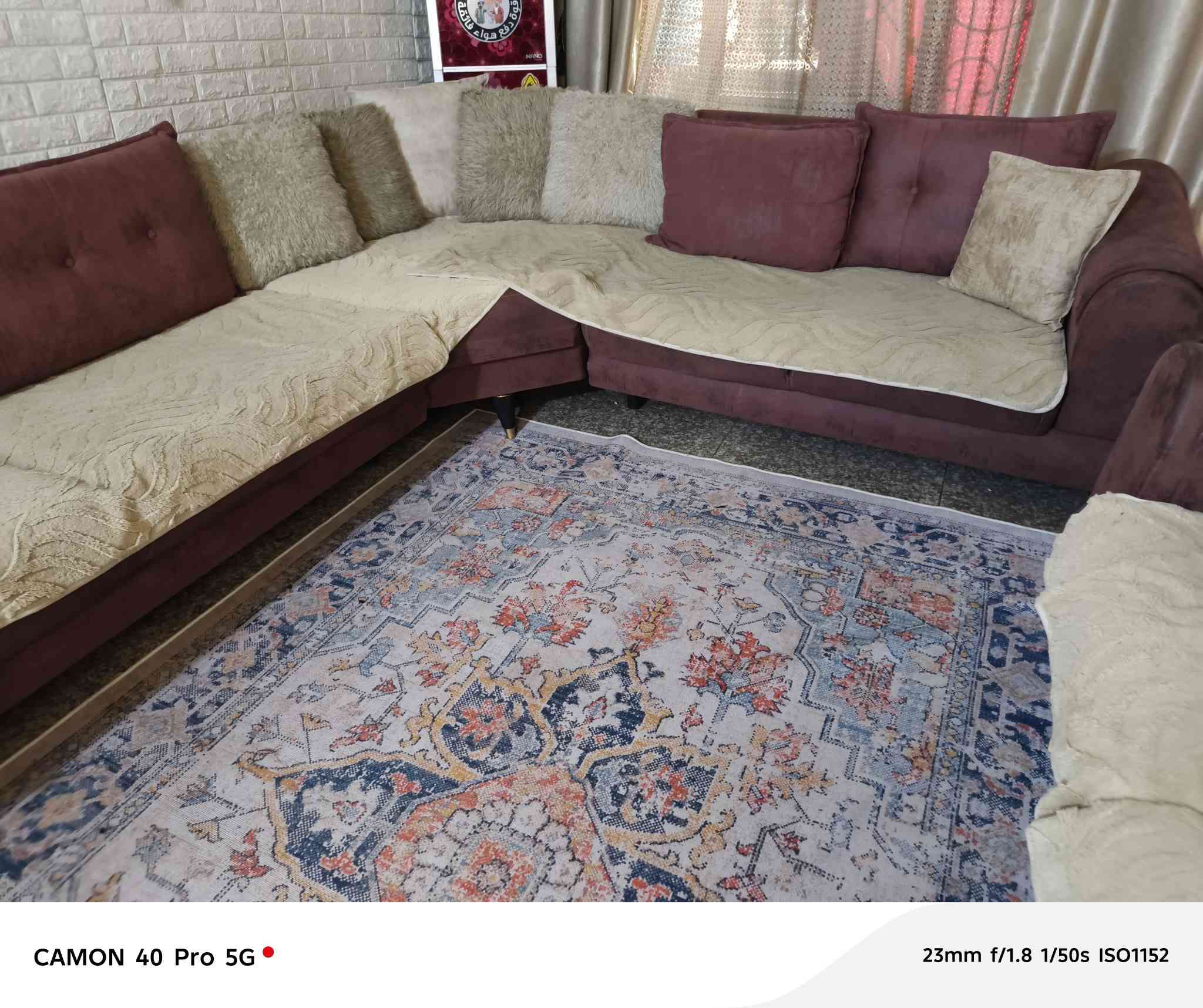 كورنر 9مقاعد تركي ويصير سرير ومخزن نضافتة 80بلمية قماش وتربروف
ب380بي مجال عنوان الشعب
***********
