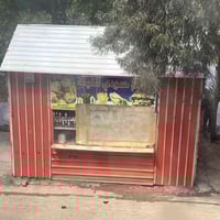 كشك ع شكل كوخ بس ثابت يعني يترتب ويطلع للاستفسار 07715086652 بغداد حي ...