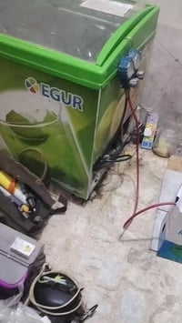 تم صيانه مجمده طرحيه او براد مثلجات عطل انسداد في المنضومه وتم التنضيف...