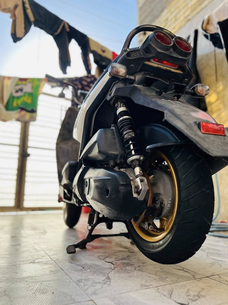 سكنس جبلي 
دراجه مكفوله برغي مامفتوح 
كفرات ختم واحد ويه المكينه
لايت زنون دهن امزويل بانزين محسن دراجه 
مكان بابل حله ***********
