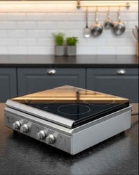 طباخ منضدي نيو نيتر ٤  عيون نظيف وشغله حلو متنقل مع منظم وصوندة كامل ج...