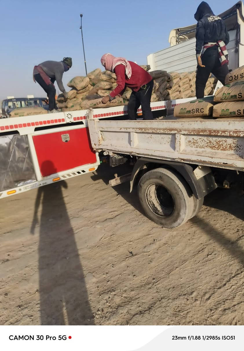 سلام عليكم مواد رخيصه جدآ رمل حصو سبنت جص بلوك كلشي موجود يحب يتصل ***********
