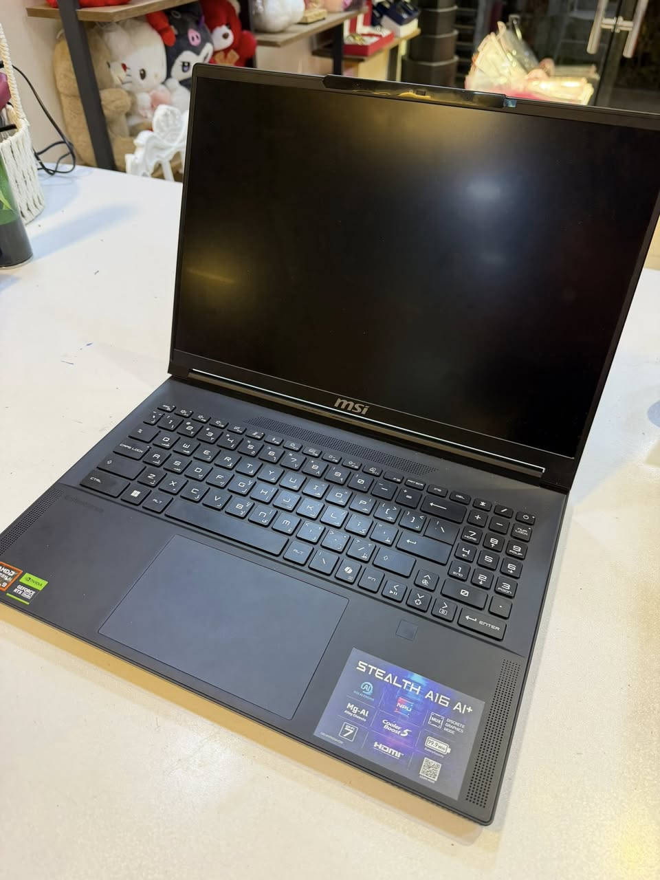 🔥 للبيع – لابتوب شبه جديد وقوي جداً
لابتوب MSI Stealth A16 AI  
🔹 استعمال قليل جداً، نظيف كلش، شبه جديد  

المواصفات:
🎮 كرت شاشة: RTX 4060 (لعب ومونتاج بجودة عالية)  
⚡ RAM: 32GB (أداء فائق وسريع)  
💾 تخزين: 1TB SSD (سرعة تحميل وتشغيل رهيبة)  
🖥 شاشة 16 إنج عالية الدقة  

AMD Ryzen AI 9 HX 370المعالج 

المميزات:
✔ نسخة AI الحديثة لتحسين الأداء والبطارية  
✔ مناسب للألعاب الثقيلة، المونتاج، التصميم والبرامج الهندسية  
✔ تبريد ممتاز وأداء مستقر  
✔ جهاز نظيف جداً وحالته ممتازة  

💰 السعر: 1,900,000 دينار عراقي (قابل للنقاش البسيط)  
📍 الموقع: بغداد ( لا يوجد توصيل )  
📩 للتواصل: خاص أو اتصال  
***********
