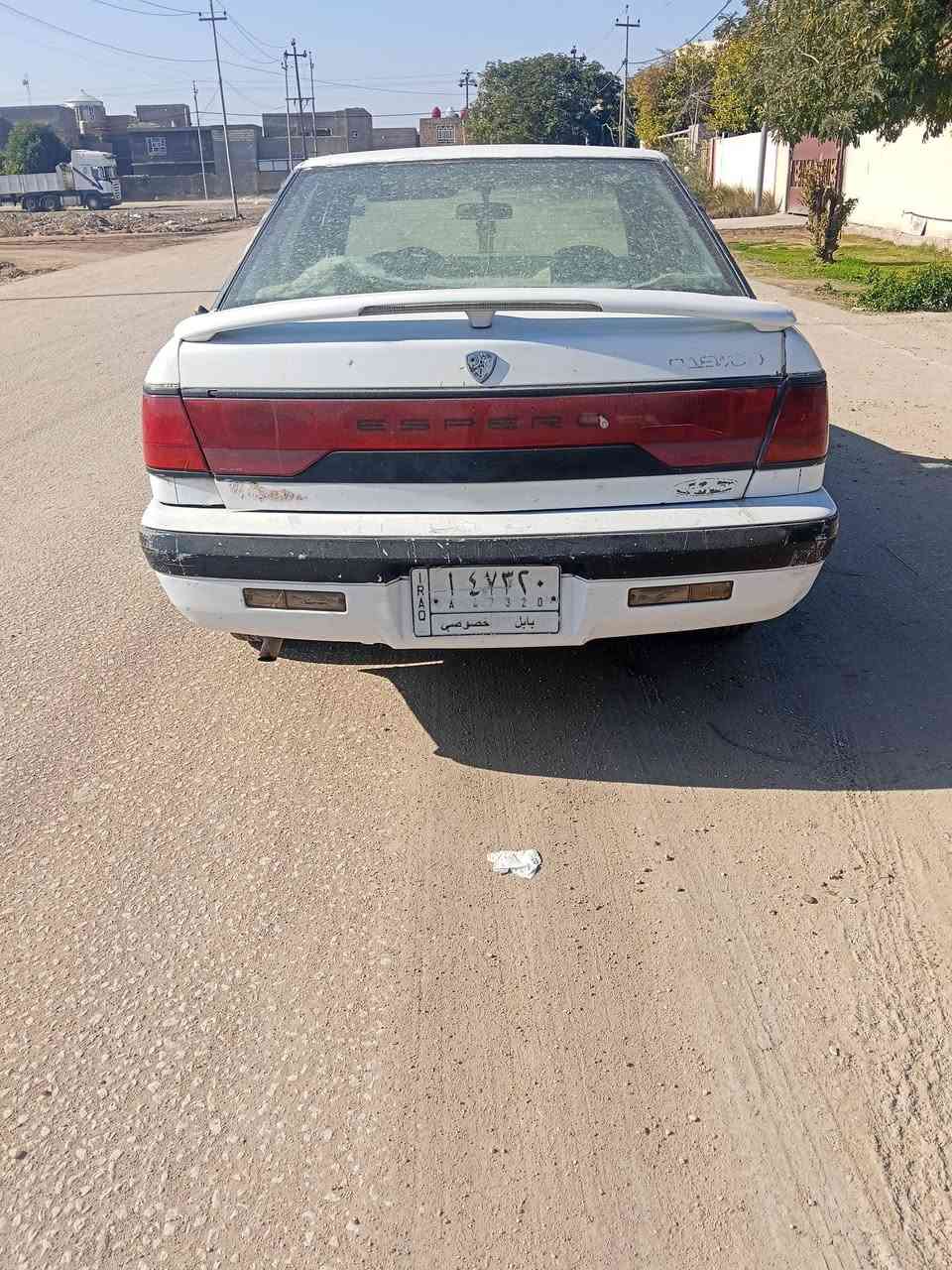 اسبرو موديل 94 بلاديه رقم بابل بسمنه تحويل مباشر سنويه جديده مشروع وطني مكفوله كفاله  مكينه وكير وكشر من حادث وصبغ وضربه مكفول كلشي بيها سياره خير من الله السعر 22 مكاني بابل المحاويل ناحيه الامام ***********
