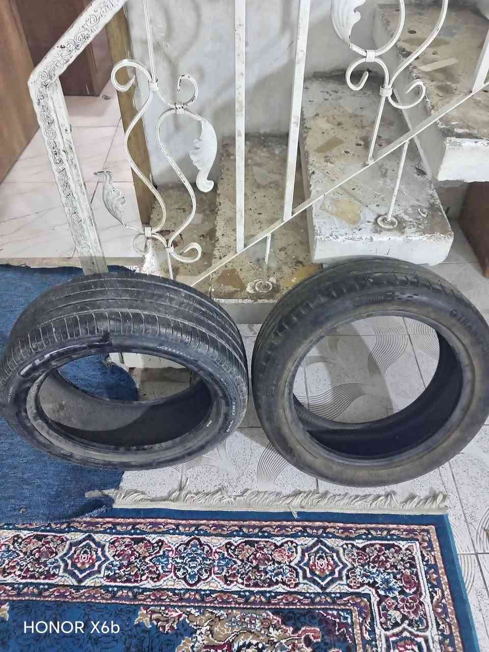 السلام عليكم البيع زوج تاير ات حجم ١٧ مال النترا نضيفات سعر ٥٠ بيهن مجال مكان بغداد البياع رقم ***********
