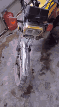 دراجه للبيع  ايراني اربعه كير  لون اصفر كامله من كلشي  لا تبخير لا تنق...