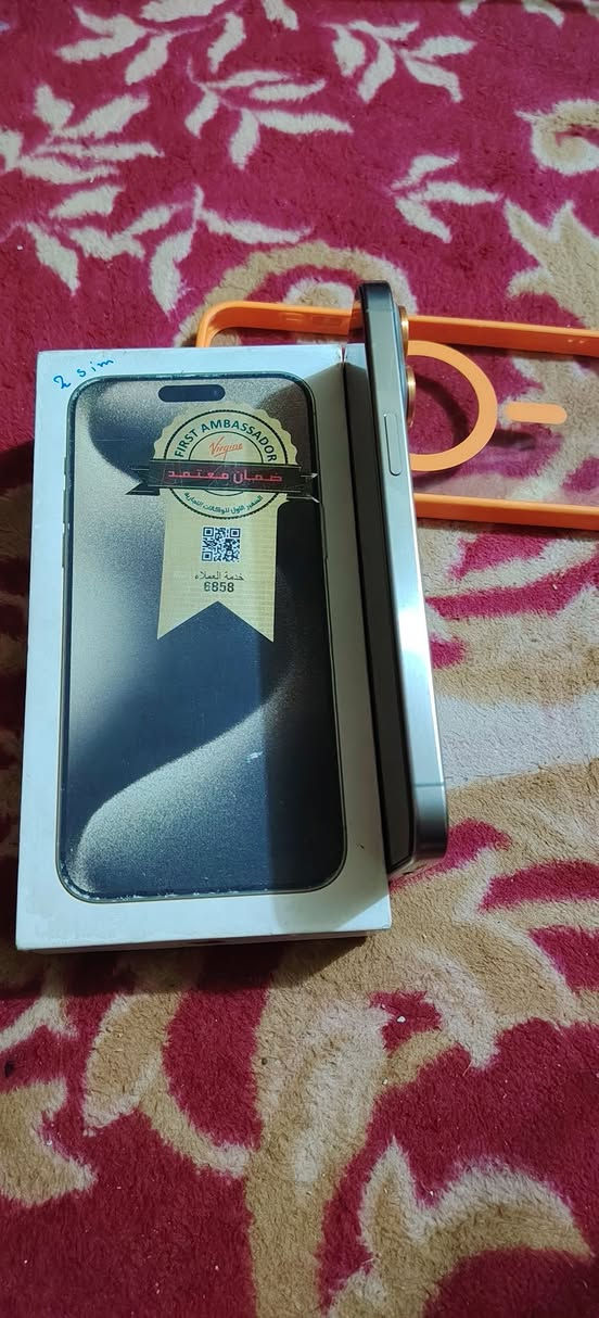 السلام عليكم موبايل للبيع ايفون15 برو ماكس ذاكرته 256 بطاريته 85 دبل شريحه نظافته 100% ملحقاته كامله سعر 1,100 وبي مجال عنوان بغداد الشعب الاستفسار على هذا الرقم ***********
