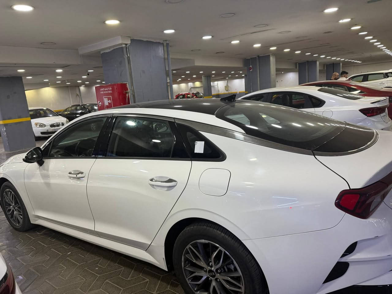 السلام عليكم 
كيا  K5 موديل ٢٠٢١ خليجي فووول 
ماشية ١٠٤ الف بيها بارد فقط ورصعه صغيرة بالبنيد ما مسويها بعدني رقم اربيل للإستفسار  ***********
