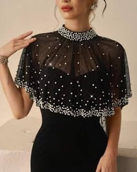 فساتين حسب الطلب • شيفون كرستال • فري سايز ٨٥ كيلو