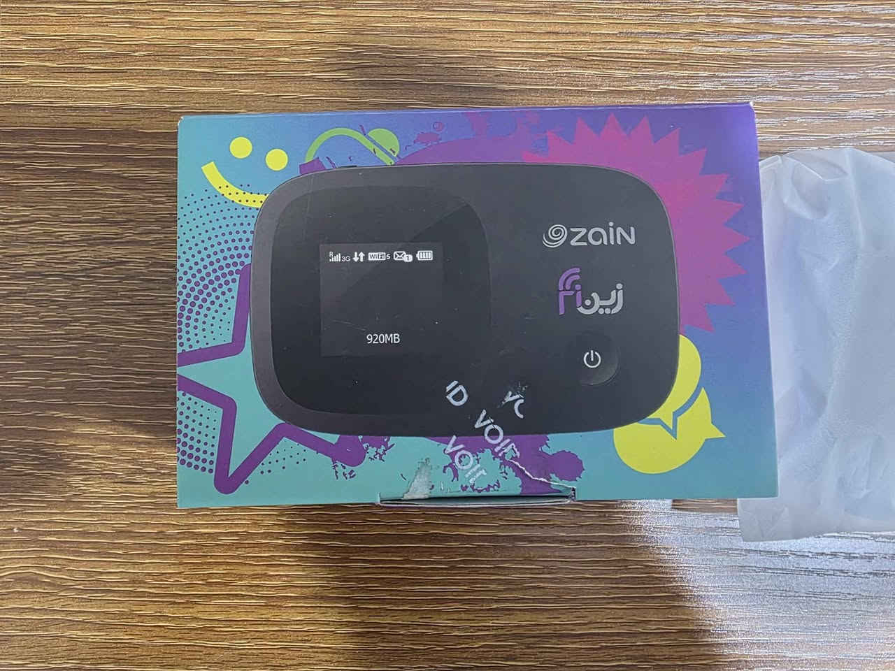 راوتر زين فاي Zain Fi للبيع .
النوع: هواوي راوتر واي فاي .
اللون : اسود  .
حالة الجهاز: جديد مستخدم قليل .
مواصفات الجهاز: شاشة ملونة، شريحة Sim نوع زين، رام ذاكرة .
الملحقات: شاحنة+ كيبل صغير+ بطارية+ كارتونة .

السعر: 25 الف وبي مجال  .
مكاني: النجف الاشرف .
الاتصال: *********** (واتساب) . النجف, العراق
