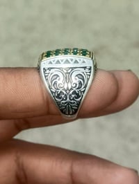 محبس مطعم • زمرد • مقاس ٢٣