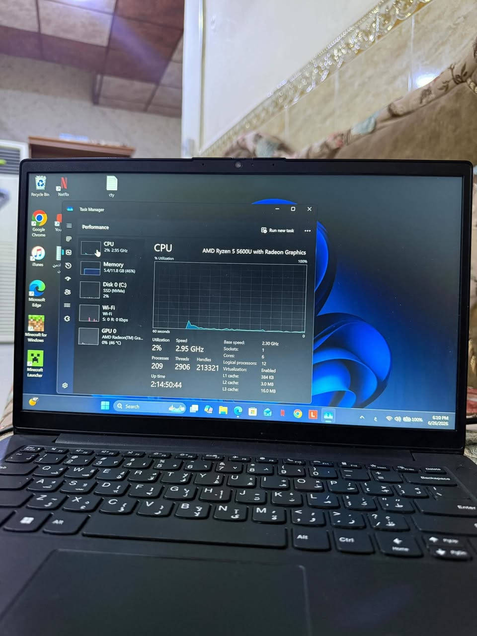 سعر اللابتوب  475.000 ألف دينار عراقي

💻 اسم اللابتوب: lenovo k14 gen 1

🔹 المعالج:  RYZEN 5  5600U

🔹 الرام:16+ويندوز 11 برو

🔹 الهارد:256

🔹 بطارية ليثيوم تايبسي تدوم استخدام عادي 5 ساعات

🔹كارت شاشة داخلي: AMD VEGA 8 4GB + 8GB

🔹الشاشة: FHD 14.1

🔹 العاب الي مشغلهن علية 
call of duty ب كل اجزائها على اعدادات متوسطة او ادنى 

Assassin's Creed Mirage

Cyberpunk 2077

Grand Theft Auto V

Ghost of Tsushima
و الخ....
📞 رقم الهاتف: ***********

عنوان صلاح الدين تكريت
