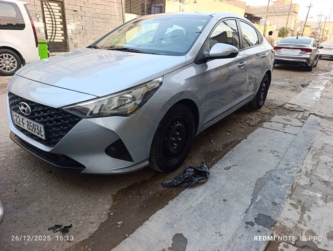 البيع اكسنت مديل 21 واركوري سياره جديده تخم تاير جديد وجاهزه سعر 115 بيع مستعجل وبيه  مجال ***********
