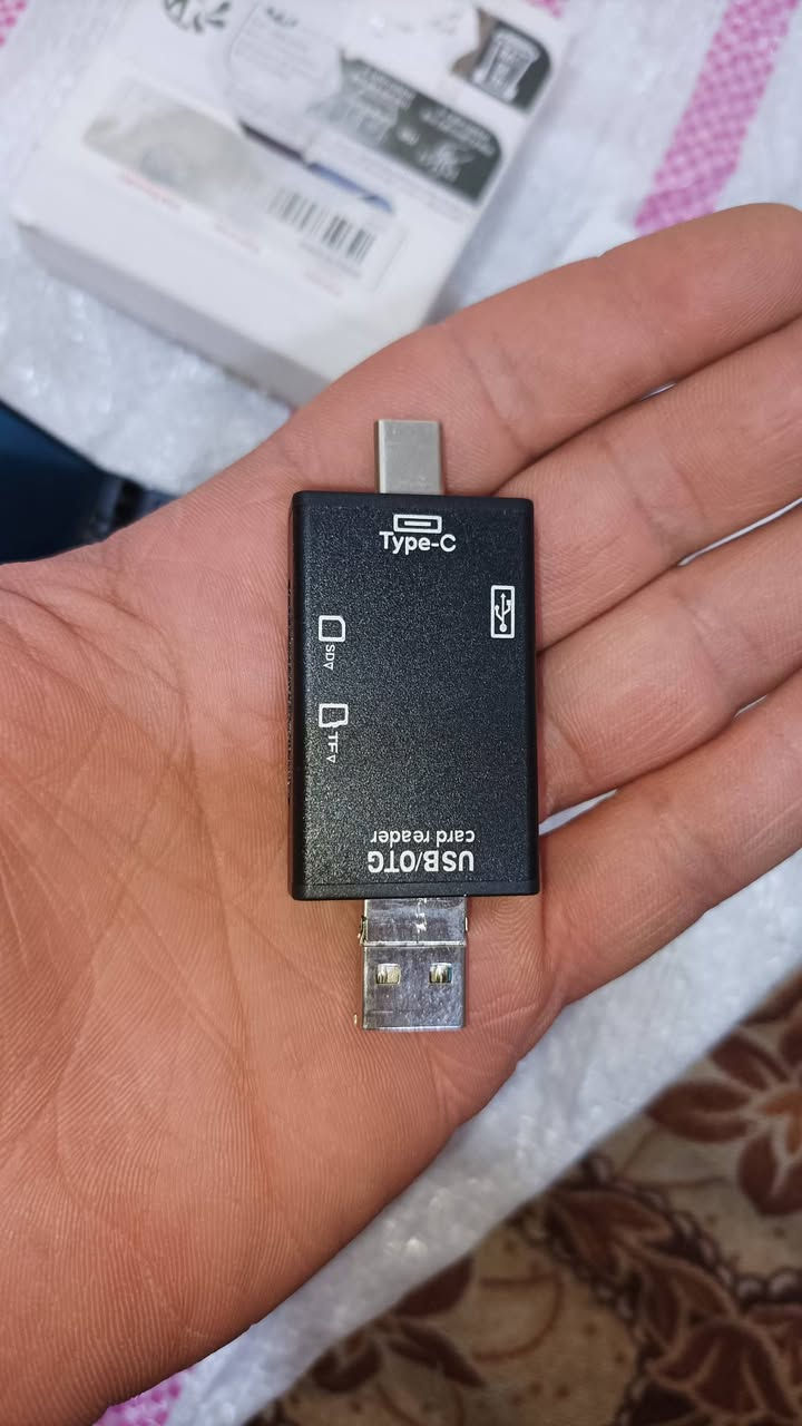 قارئ البطاقات الذكي 6 في 1
الحل الأمثل لنقل بياناتك بسرعة وسهولة

 يدعم USB / Type-C / MicroUSB

 منافذ SD & TF لجميع أنواع الكروت

 سرعة عالية و تصميم أنيق محمول

 جهاز واحد يغنيك عن عدة وصلات 

يوجد شحن للمحافظات
للطلب تواصل مسنجر


**إذا كنت صاحب هذا الإعلان وتريد حذفه لأي سبب، رجاءا أرسل رسالة إلى الدعم الفني**