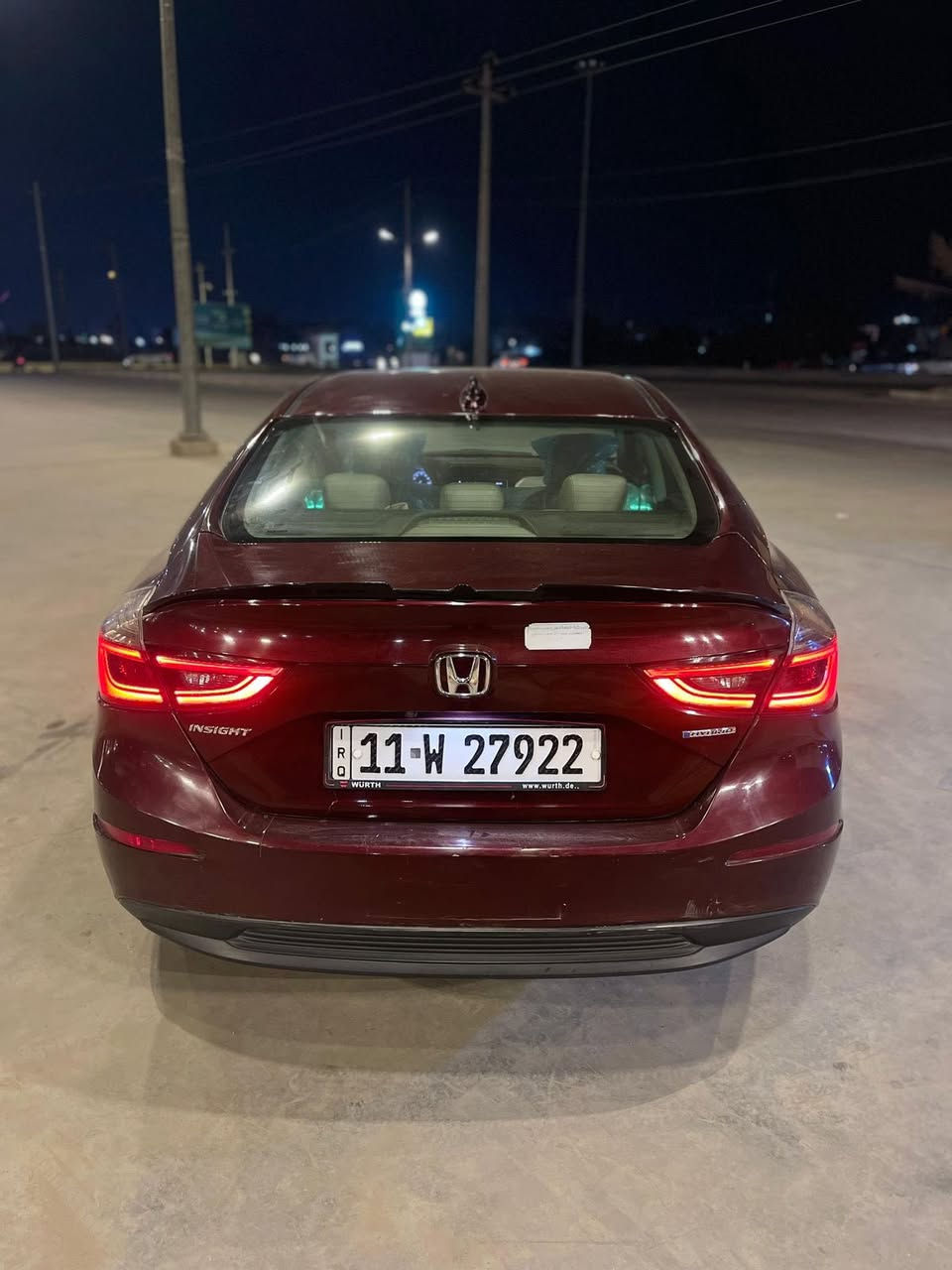 هوندا انسايت وارد امريكا 2020  رقم بغداد ب اسمي فول ماعدا البانوراما رادار مثبت مسار هايبرد صبغ صفحة السايق بدون دواخل ضرر إمريكا موجود بال صور ***********
