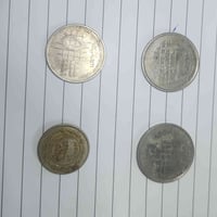 ٤ عملات أردنية • الحسين بن طلال • عبد الله الثاني