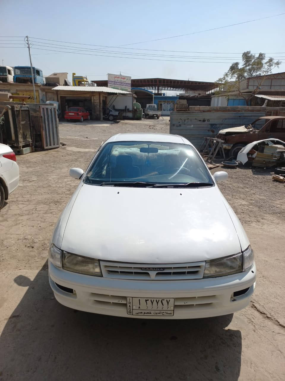 السلام عليكم
كارينا 95 

مكينة 16

محرك نضيف كير نضيف 

صدر جديد

بلكات جديد 

فيول بم جديد

وايرات جدد

بطاين ابواب جديدة كال كصة

دوشمة كشنات جديدة

دوشمة ارضية جلد جديد 

تايرات جدد ونضيفات

السعر 42 وبيها مجال نقد بدون اقساط

مكانها سامراء 

***********
