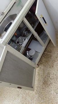 طباخ شغال • ثلاجة شغالة • سنك مطبخ