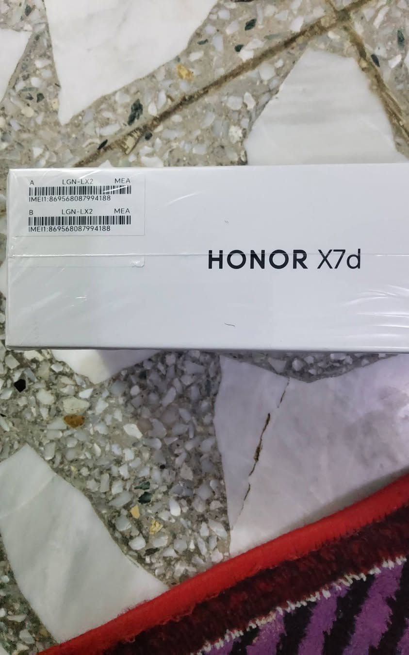HONOR X7d جديد غير مستخدم سعر ٣٠٠ قفل الجهاز جديد غير مفتوح من الكارتون 

*********** للتواصل متوفر واتساب 
مكاني محمودية
