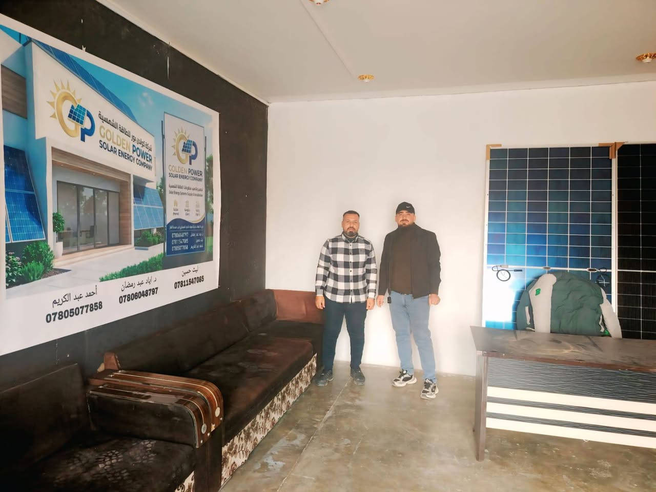 افتتاح الفرع الثامن التابع لشركة كولدن بور للطاقة الشمسية 
في محافظة الانبار قضاء حديثة بعد خبرة سنوات في مجال الطاقة الشمسية وتنصيب أكثر من 6000 منظومة من قبل شركة كولدن بور للطاقة الشمسية وبإشراف هندسي مختص وكوادر مختصة في مجال الطاقة الشمسية وخبرة لسنوات وضمان حقيقي مع عامل امان حقيقي .
كولدن بور للطاقة الشمسية فرع-ناحية الرياض  
نظام نقد+اقساط شهري او مدة محددة.
للاستفسار:
***********
