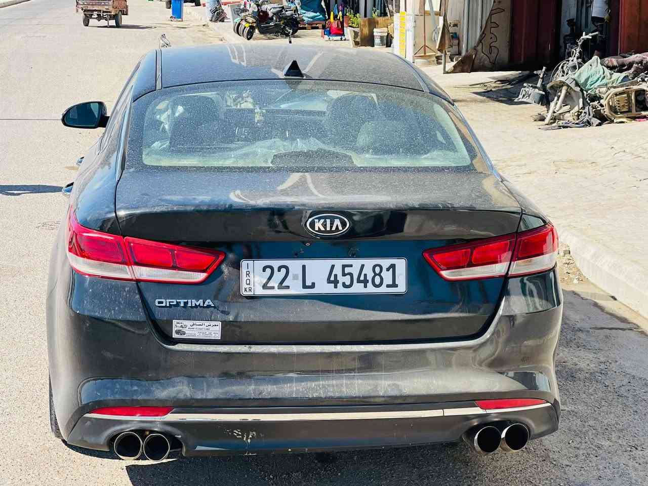 السلام عليكم كيا اوبتيما موديل 16 السياره جاهزه من كلشي مكينه كير حداديه تخم تاير تبريد تدفئه رقم شمالي السياره حلوه بمعنه الكلمه السياره بدون حادث فقط كلير بالجاملغات الخلفيه صور الحادث مرفق بالمنشور مكان السياره واسط الكوت مركز المدينه رقم الهاتف (***********)
