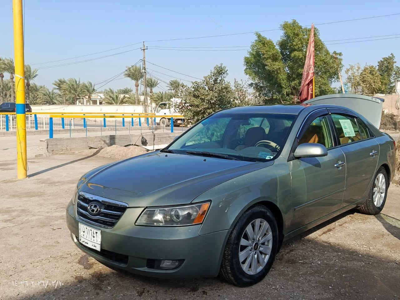 سوناتا موديل 2008 رقم بغداد
#السلام_عليكم
محرك ستة سلندر 3300 گير محرك مكفولات 
ليبل واحد بدون تبديل (حادثها) 
جاملغ خلفي خفيف اثر طخة بسيطه فقط 
،،بدون دواخل،،
فتحة سلايد 
كرسي كهرباء 
تدفئه تبريد 
شاشه كبيره كامره خلفيه 
حداديه امامي وخلفي جديده 
تخم تايرات جديد 
أدامه للسياره بالكامل
السعر 100 وبيها مجال بسيط 
مكان السياره بغداد جسر ديالى (الكرغوليه)
***********
***********
