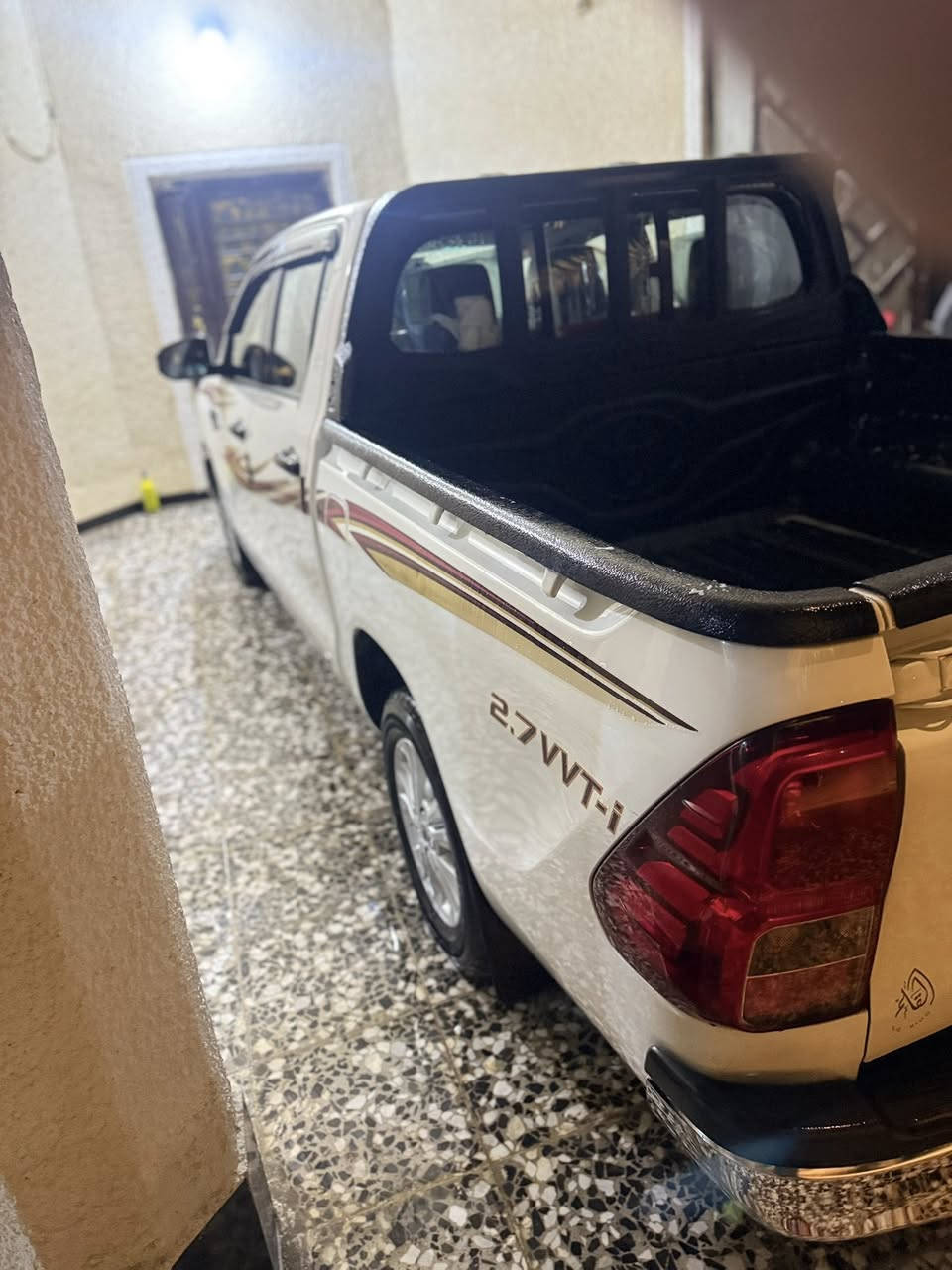 السلام عليكم

هايلوكس للبيع 

موديل 2018 ناصي

كير اوتماتيك 

شركه ساز تبريد خلفي 

حساس خلفي حساس إطار

كامره خلفية 

شاشه  

ويل كب 

تحكم استرين جهتين 

رقم بغداد  جديد

مكفولة كفالة عامه 

مكينه كير على وضع الشركه 

ماشيه 87 الف

العنوان بغداد ناحية الرشيد 

***********
