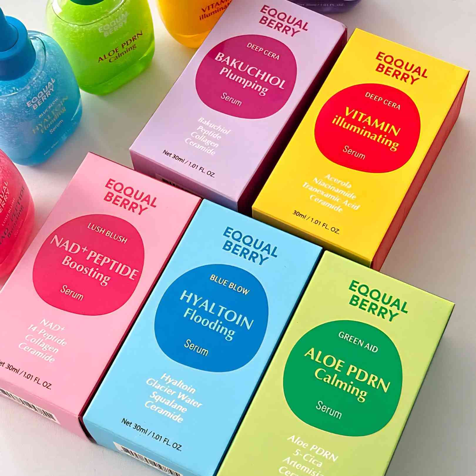 سلسلة "إيكوال بيري" المبتكرة التي تُعيد تعريف العناية ببشرتك

مع خمسة سيرومات مُصممة خصيصًا لتعزيز جمالكِ وتلبية احتياجات بشرتكِ المتنوعة، كل قطرة تُحدث فرقًا ملموسًا:  

 🌸 1. سيروم باكوتشيول المُضخّم (ديب سيرا)
- للبشرة الممتلئة والمرنة مثل الحرير!  
- يُعيد بناء مرونة البشرة ويُقلل خطوط التعب مع تأثير "مُضخّم" فوري.  

 🌞 2. سيروم فيتامين الإشراق (ديب سيرا)
- توهج فوري يُنير بشرتكِ ويحميها من العوامل الضارة.  
- مثالي للحصول على إطلالة نضرة طوال اليوم!  

💧3. سيروم هايلتوين الترطيب (بلو بلو) 
- ترطيب عميق يعيد الحيوية ويُعيد توازن البشرة.  
- لبشرة ناعمة كالحرير حتى في الأجواء الجافة.  

 🌺 4. سيروم ببتيدات ناد+ المُعزز (لش بلش)
-إصلاح الخلايا** وتعزيز مرونة البشرة بفعالية.  
- مثالي لمن تبحث عن شبابٍ دائم لبشرتها!  

 🌿 5. سيروم الألوفيرا وPDRN المهدئ (غرين إيد)
-تهدئة فورية للبشرة الحساسة مع عناصر طبيعية مُغذية.  
- يُعيد الهدوء لبشرتكِ بعد التعرض للعوامل المُهَيجة

كوري المنشأ
السعر ١٠ الاف
تتوفر خدمة توصيل


**إذا كنت صاحب هذا الإعلان وتريد حذفه لأي سبب، رجاءا أرسل رسالة إلى الدعم الفني**