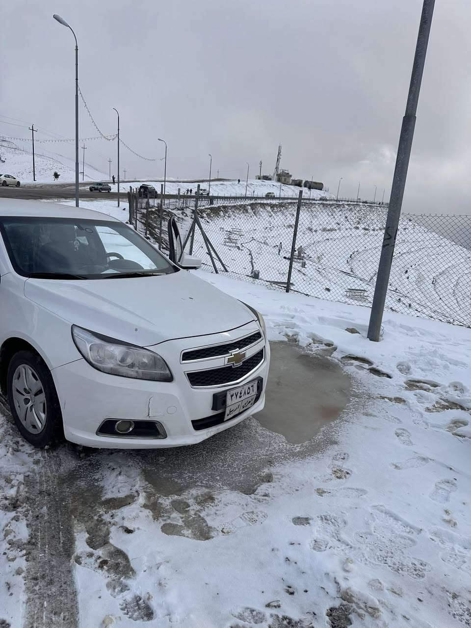 ماليبو 2013 خليجي 
مواصفات LT هاند بريك بصمه وشاشه وكامره  
بيها صبغ جاملغات امامية وبارد ربع باب سايق
سعره 87وبيه مجال مكاني بغداد 
***********
