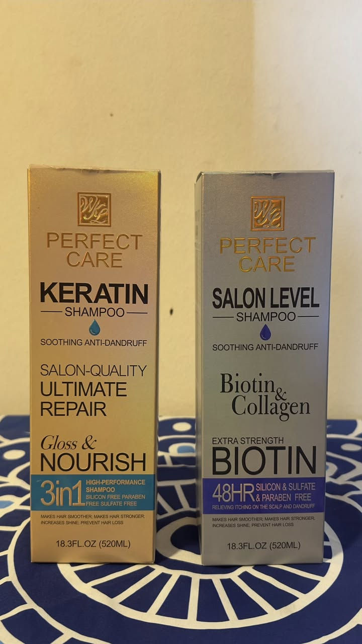 البكج بسعر 25 الف
 المكون  من  خمس قطع
 شامبو عدد 2 من اختيارك و كرياتين 1و غسول جسم 1  من اختيارك ……. مع هديه  ملمع حقائب 👜 👛 🧳 و احذيه
 
كل هذا بسعر 25 الف  والتوصيل 🚚🚚مجاني

.
✨ دلالِك يبدأ من أطراف شعرك حتى نعومة بشرتك! ✨
هل تبحثين عن سر الإطلالة الصالونية في منزلك؟ لقد جمعنا لكِ النخبة في مجموعة واحدة لتكوني دائماً في قمة أناقتك.
🧖‍♀️ روتين العناية بالشعر (الاحترافية الفائقة):
 * شامبو زيت الزيتون من RECHOICE: تنظيف عميق وتغذية طبيعية تعيد الحيوية لشعرك من الجذور.
 * مجموعة الكيراتين (Perfect Care & Colisi): وداعاً للتقصف والجفاف! علاج مكثف بالكيراتين وجوز الهند يمنحك شعراً ناعماً كالحرير ولمعاناً لا يقاوم.
🛁 روتين العناية بالجسم:
 * لوشن الاستحمام المغذي من Langyu: بتركيبة pH 5.5 المتوازنة، ليمنح بشرتك ترطيباً فائقاً ونعومة تدوم طوال اليوم.
🌟 لماذا تختارين هذه المجموعة؟
 * ✅ خالية من السلفات والبارابين.
 * ✅ مناسبة للاستخدام اليومي.
 * ✅ نتائج فورية من أول استخدام.
> "لأنكِ تستحقين الأفضل.. دللي نفسكِ الآن!"

📍 متوفر الآن لفترة محدودة!
للطلب أو الاستفسار، تواصلوا معنا عبر الخاص


**إذا كنت صاحب هذا الإعلان وتريد حذفه لأي سبب، رجاءا أرسل رسالة إلى الدعم الفني**