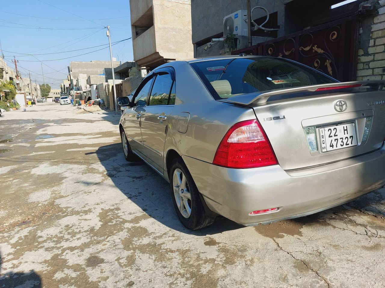 2006 فوول
مصبوغة عام لان جارده وصورها قبل الصبغ موجوده 
رقم اربيل بسمي 
محرك 1800
تبريد شغال وثلج ❄
4 دسكات امامي خلفي
فتحة سقف سلايد  
مرايات كهرباء وشفط 
جام كهرباء 
شاشة وكامرة 
داخل جلد بلاد 
دركة ستيرن صاج 
مكاني البياع 
سعرها 90 وبيها مجال حگ الجيه فقط


**إذا كنت صاحب هذا الإعلان وتريد حذفه لأي سبب، رجاءا أرسل رسالة إلى الدعم الفني**