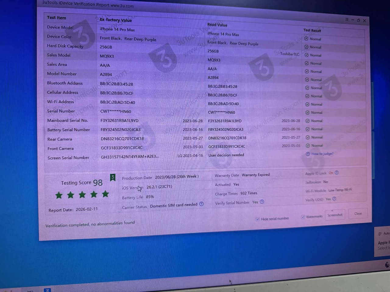 14برو ماكس ذكرته 256
بطاريه 85 شرق اوسط 
مبدل فقط ظهر  
سعر 800
مكاني بغداد


**إذا كنت صاحب هذا الإعلان وتريد حذفه لأي سبب، رجاءا أرسل رسالة إلى الدعم الفني**