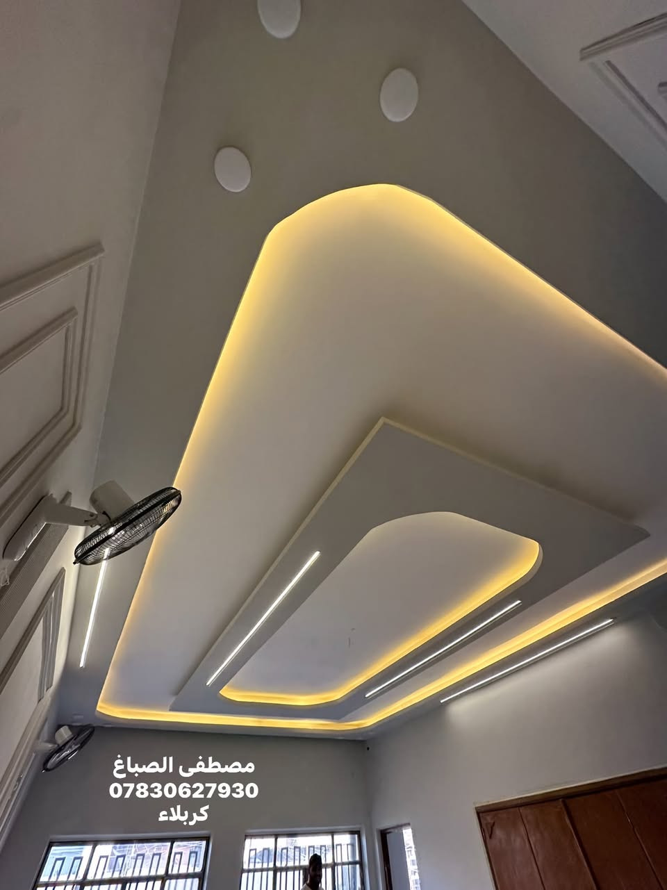 من أعمالنا بالديكورات جبس بورد والسحبات✨🔥  
تصميم حديث وتنفيذ مرتب يضيف لمسة فخامة وراحة للمكان 👌🏡  
📍كربلاء ***********
#صباغ #واجهية #ديكور #كربلاء #صباغين #صبغ
