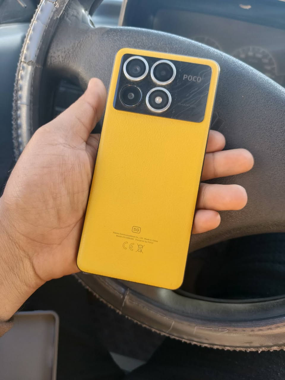 POCO X6 Pro 5G
ذاكرة 512 رام 12
كاميرة 64 تدعم الذكاء الاصطناعي صورة فدشي فيديو 4k
شحن سريع 67 بطاريأ 5000 الاف
جهاز كامل ملحقات وأنضف من صور جهاز جديد 
يدعم ببجي 120فريم حقيقي مكاني أمن دأخلي رقمي ***********
275 وبي مجال كلش قليل
