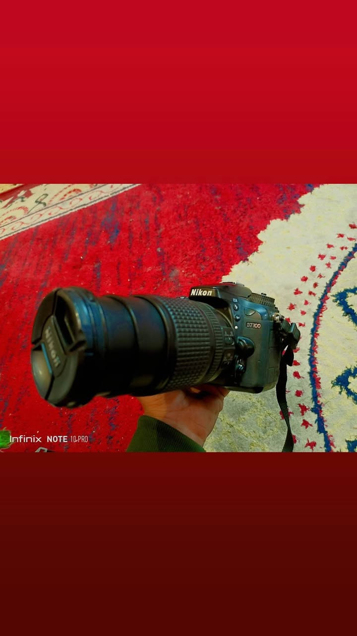 بسبب الوعود الكاذبه اعيد نشر  
‏Nikon 7100 
‏ملحقات
‏عدسه 18_140
‏شاحنه بطاريه
‏حزام نيكون 
‏قباقه +جلاتين 
‏السعر 350
‏***********
‏العنوان /بغداد الامين الثانيه 
‏
