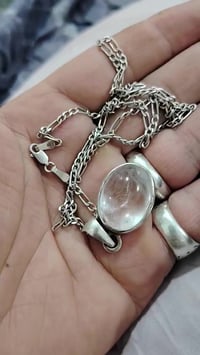 مدالية فضة • زنجيل • مجوهرات