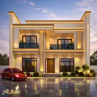 تصميم مخطط دار • واجهة مودرن • مكتب البلال بعقوبة