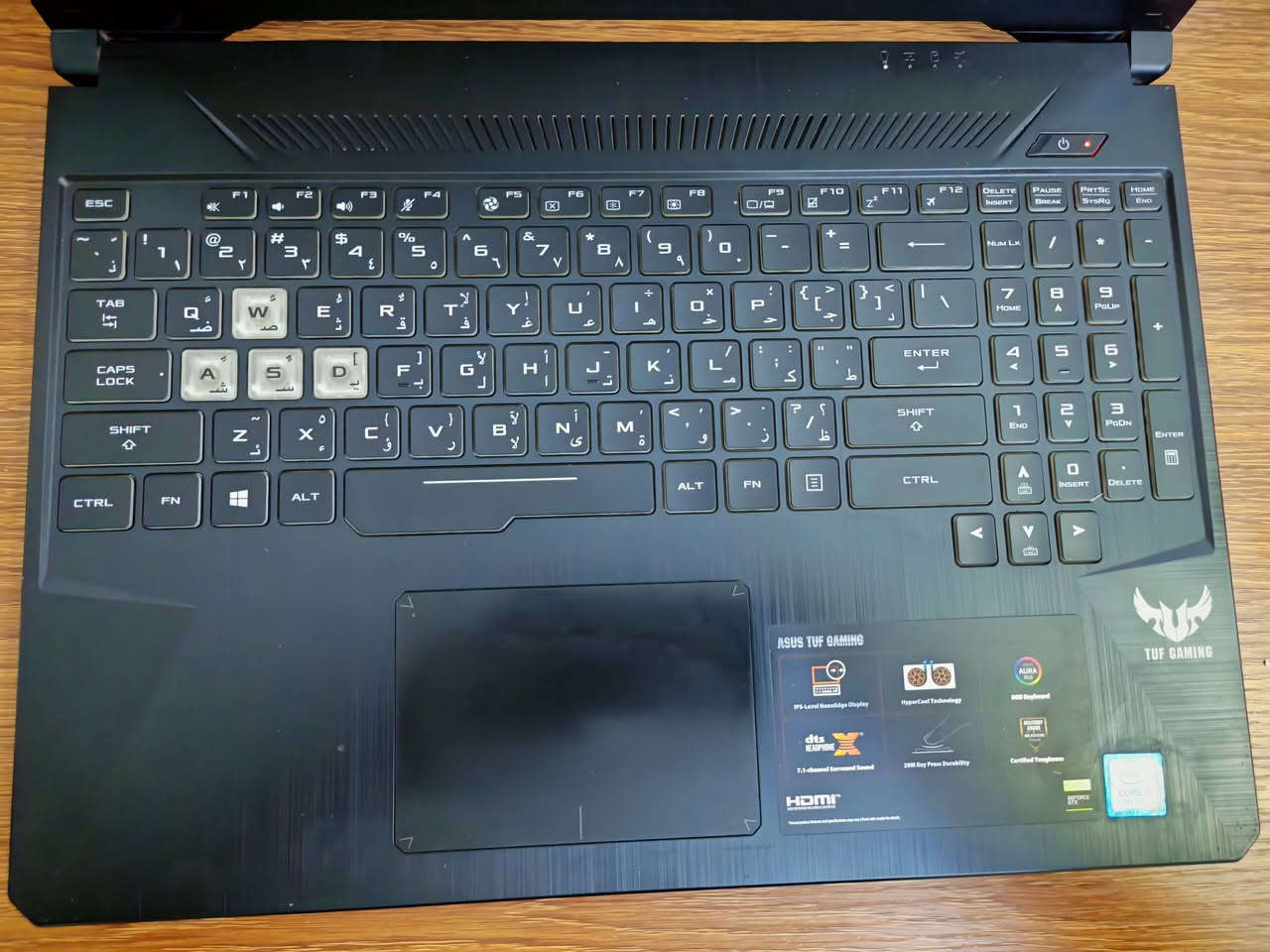 ASUS TUF Gaming FX505

Intel Core i5-9300H (9th Gen)
NVIDIA GeForce GTX 1650 (4GB GDDR5)
8GB DDR4
SSD 256GB + HDD 500GB 2.5
15.6" Full HD (1920x1080) IPS, 120Hz
المهيكل معدن 

مكان - بابل القاسم. 
***********
