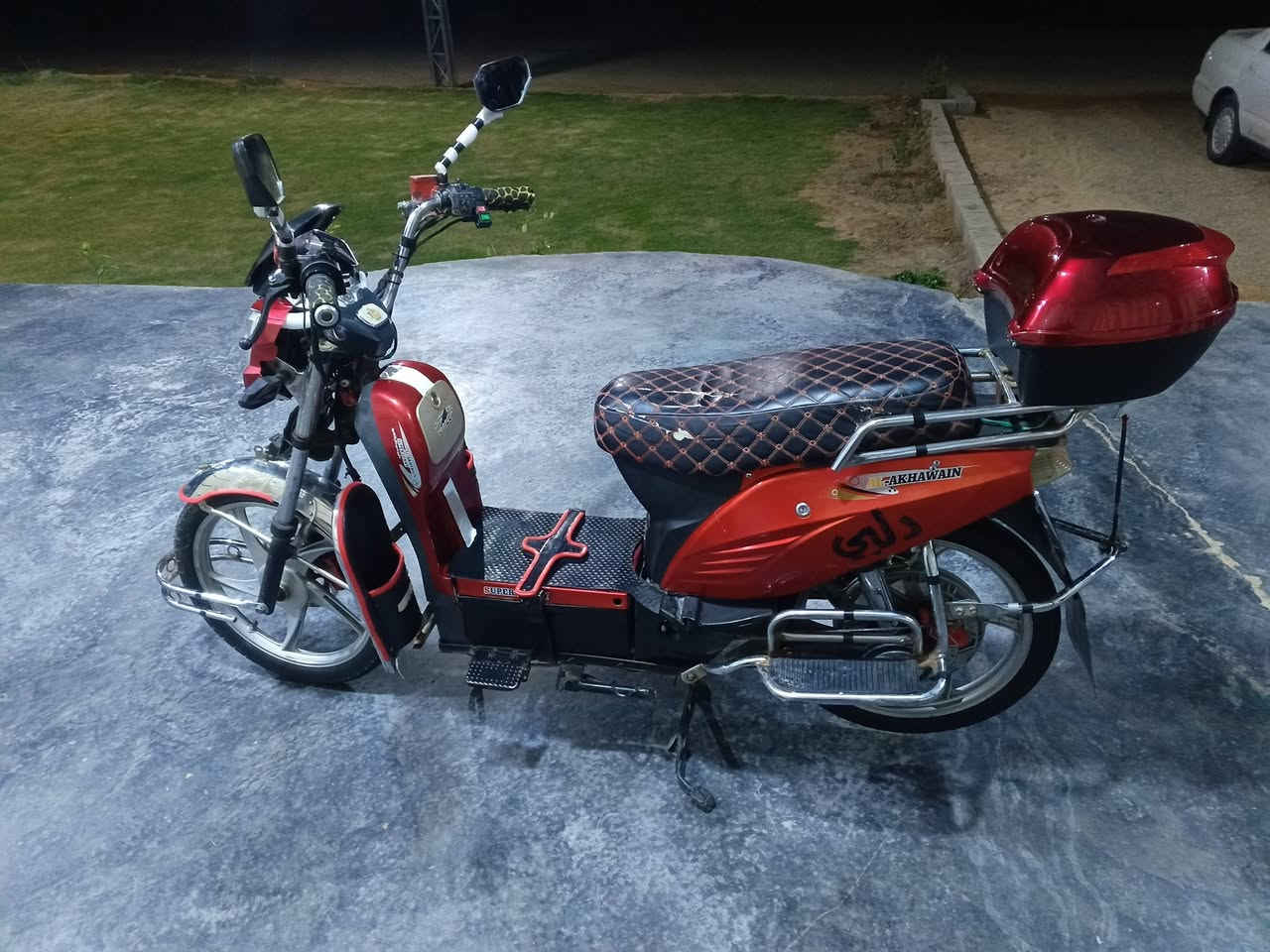 السلام عليكم موطور شحن هارلي للبيع بطاريات عل فحص سعره ٥٦٠ وبي مجال بصيط الاستفسار *********** مكان فلوجة
