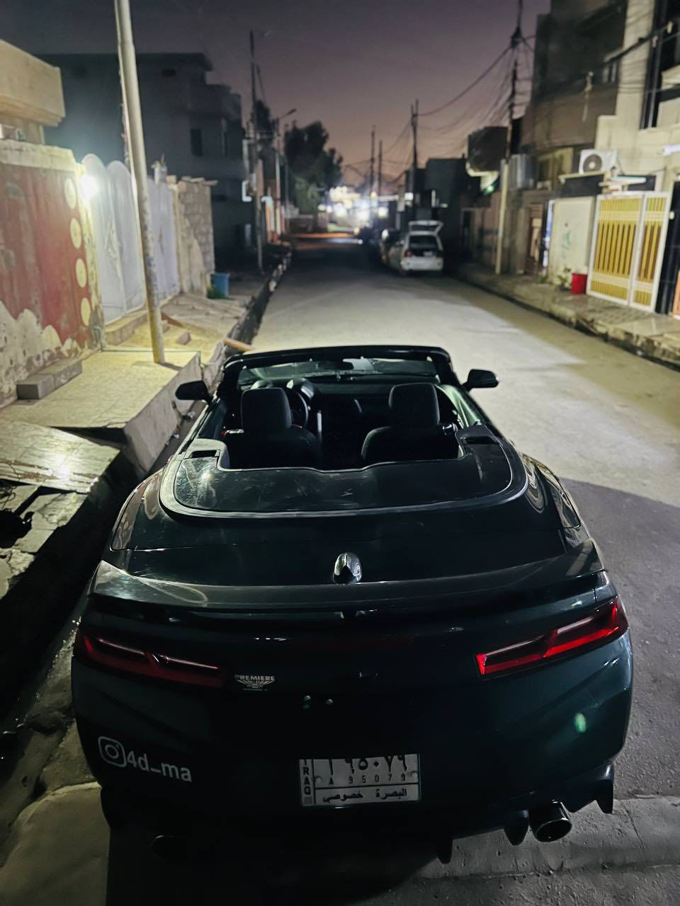 السلام عليكم
اول شي عذروني عل صور دنيا ليل ومابيدي مجال اصور 
كمارو 2017 
محرك 3600 V6
كشف
شفتات ستيرن
اكسل قفل 
بلكات ريسنك 
ويل SS اصلي 
تايرات خلفي 315
صوت كزوز كلش حلو ومميز
بيها نقوصات وملاحظات الي يحب نتواصل وافهمه عليهن بيع او مراوس


**إذا كنت صاحب هذا الإعلان وتريد حذفه لأي سبب، رجاءا أرسل رسالة إلى الدعم الفني**