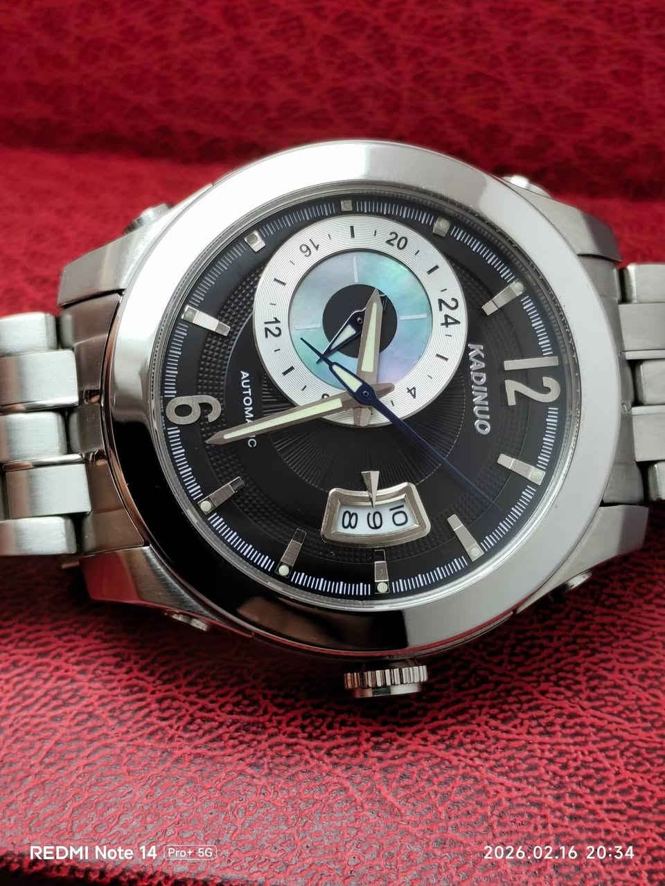 ساعة(کادینیو) اوتوماتیك
ماكینة اوتوماتیك 21حجر مایوتا یابانی
نافذه للعرض والتاریخ
نظام 24 ساعة و مینا صدفي
كامل استیل
قطر 43ملم
السعر 175 دولار👉
المكان/ السلیمانیة
يوجد توصيل


**إذا كنت صاحب هذا الإعلان وتريد حذفه لأي سبب، رجاءا أرسل رسالة إلى الدعم الفني**