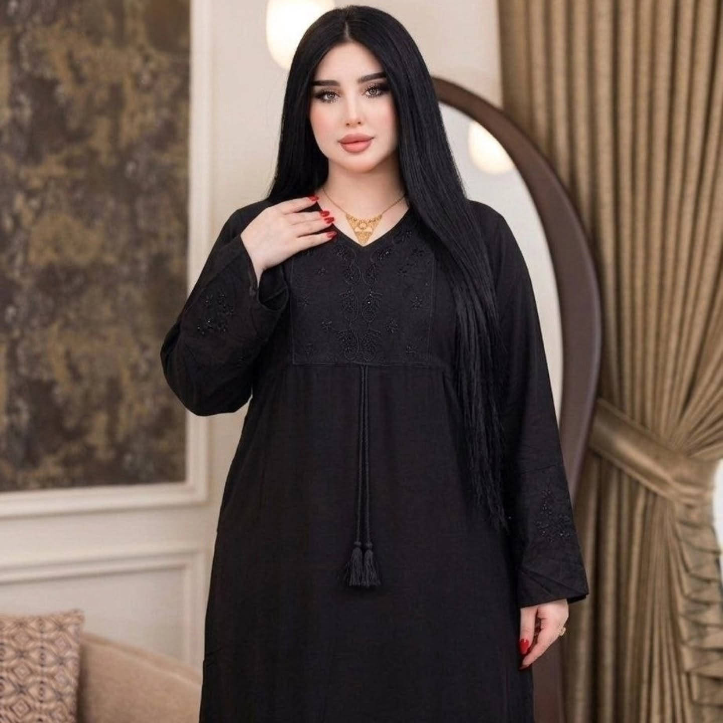 بسم الله الرحمن الرحيم ✨ 

دشداشة نسائي ✨
خامة كشمير مطاط سواد فاحم 🧵
L.XL.2XL3XL 

توصيل جميع المحافظات 🚚
//*********** //
#محرم #ملابس_نسائيه #ماركات_عالميه #العراق #الديوانية

