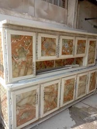 كاونتر مترين ونص • سنك مرمر متر ونص • نجف