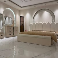 غرفة نوم • غرفة نوم مودرن • كنتور • ميز تواليت • سرير • غرف نوم 10 قطع...