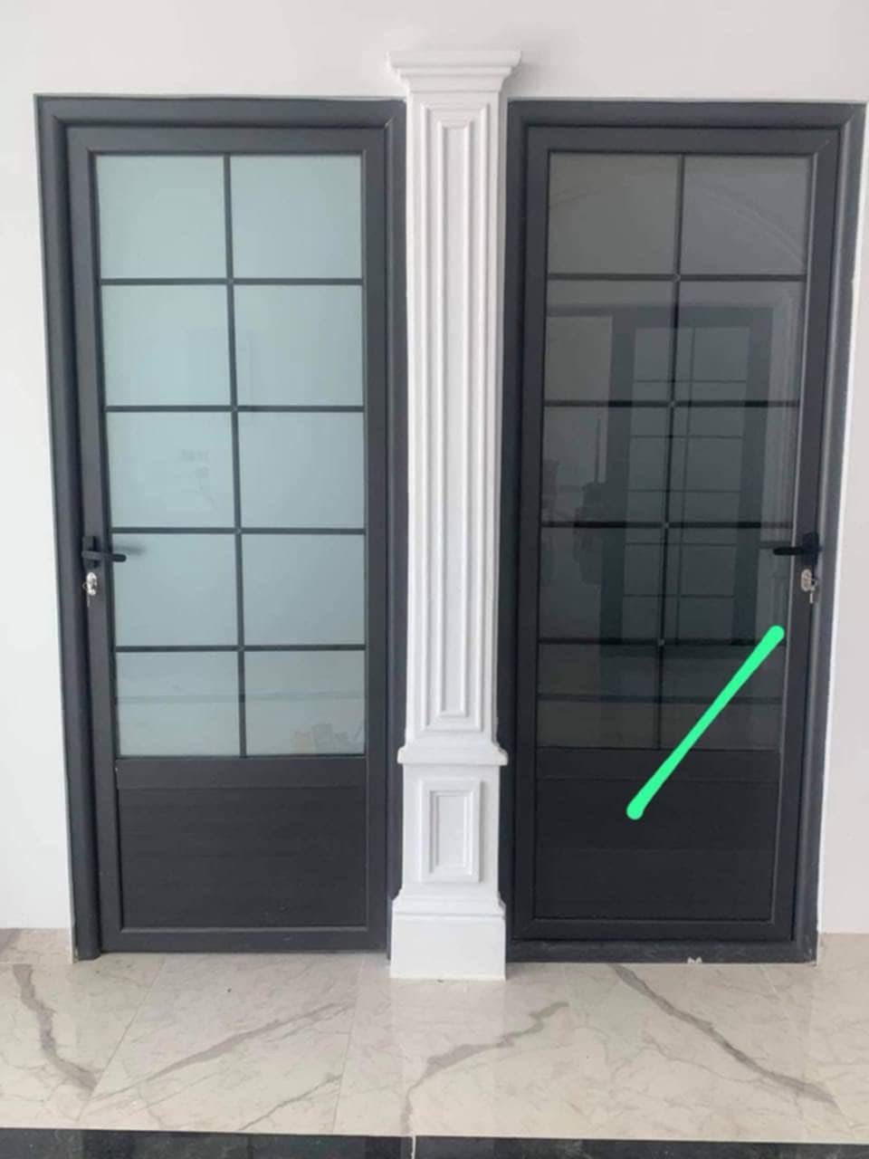 ريح بالك واخلص ضمان 10 سنوات
واجهات ألمنيوم بتصاميم عصرية ، منفذة بأعلى معايير الدقة والمتانة.

تنفيذ قبب السكاي لايت بإطلالات بانورامية تُدخل الضوء الطبيعي بروح معمارية فاخرة، مع عزل مثالي وتحمل طويل الأمد.

نوفر أبواب ألمنيوم تجمع بين القوة والجمال، وشبابيك ألمنيوم سلايت ومفصلي مصممة بعناية لتمنحك الراحة، العزل، والانسيابية في الاستخدام.

ابواب داخلية كوالتي عالي مع ملمس ناعم مقاوم الرطوبة ومقاومة للحرارة ومقاومة للماء ، عازلة للصوت والضوضاء الخارجية.

 محجرات زجاجية، ومحجرات الألمنيوم تضيف جمال للمنازل وحماية للأطفال. 

كما ننفذ جام خانة (غرف زجاجية) بتصاميم فاخرة تضيف مساحة أنيقة ومضيئة، مثالية للمنازل والفلل والاستراحات.

حمامات زجاجية عصرية. منفذة بزجاج مقسّى عالي الجودة وإكسسوارات راقية مقاومة للرطوبة تدوم لسنوات.

نستخدم أفضل خامات الالمنيوم ، وأحدث التقنيات، مع تشطيبات راقية تضيف جمالية للمكان.

اختيارك لنا هو اختيار للجودة، الأناقة، والالتزام… التفاصيل الصغيرة هي ما يصنع الفرق الكبير.

موقعنا الانبار الفلوجة الحي الصناعي

***********
